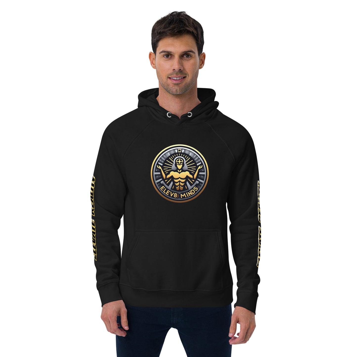 Elev8minds Adult Unisex Eco Raglan hoodie