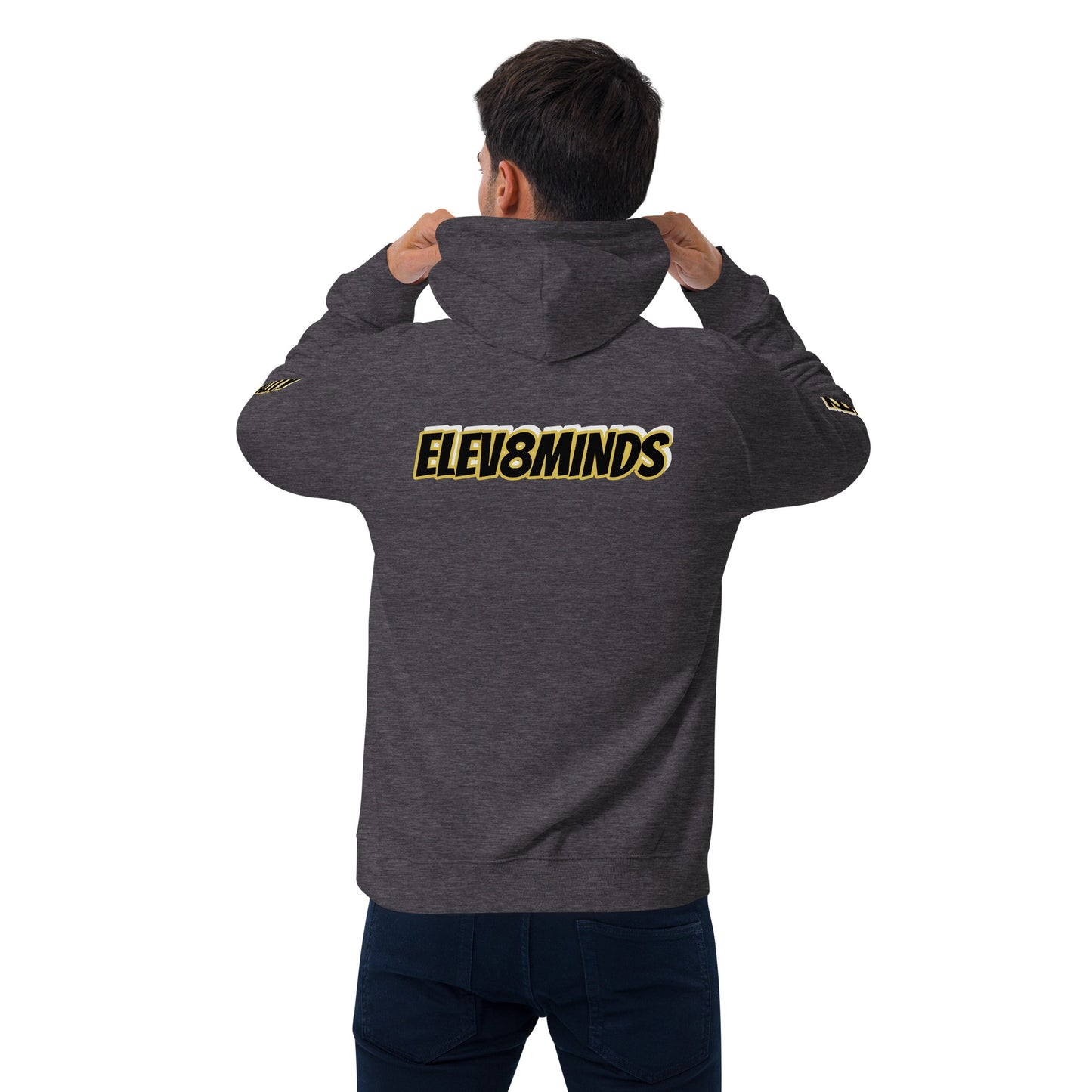 Elev8minds Adult Unisex Eco Raglan hoodie