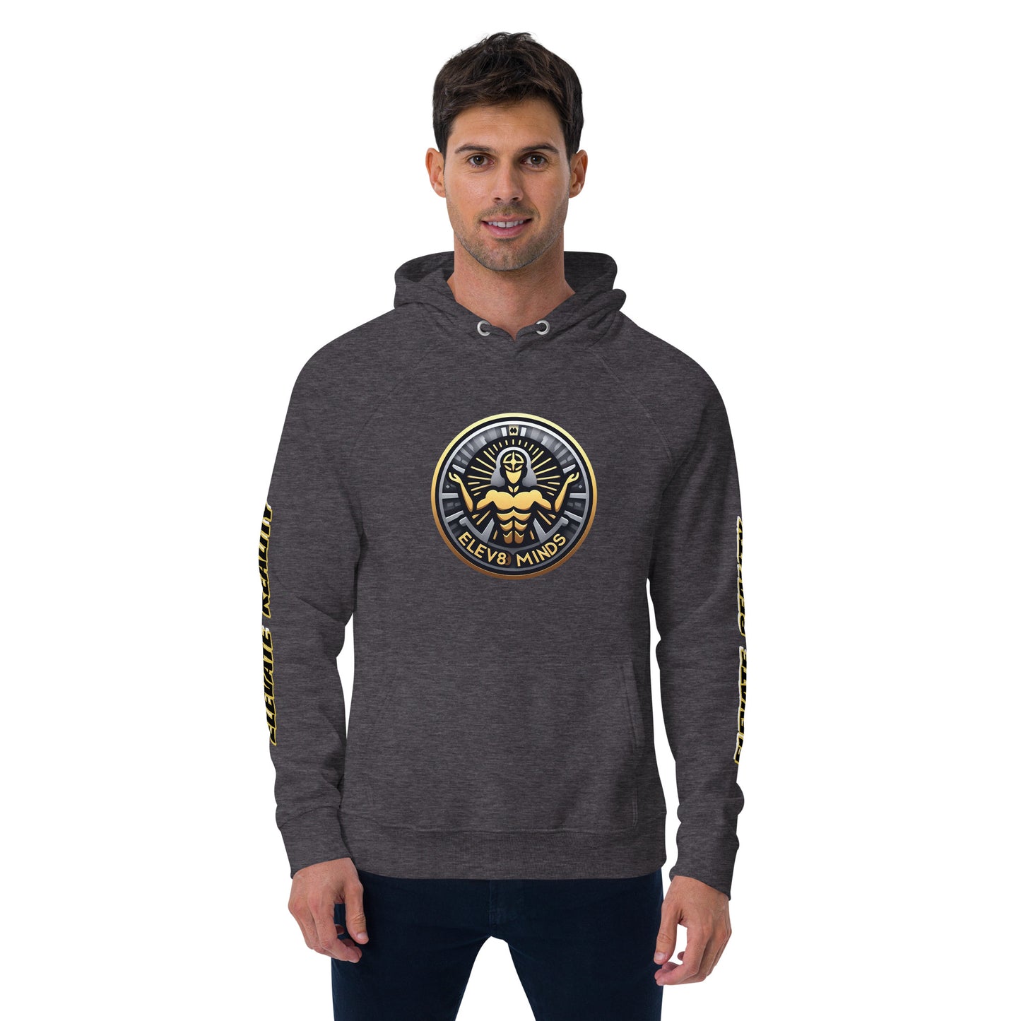 Elev8minds Adult Unisex Eco Raglan hoodie