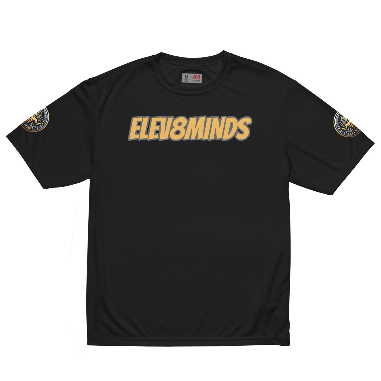 Elev8minds Adult Unisex performance crew neck t-shirt