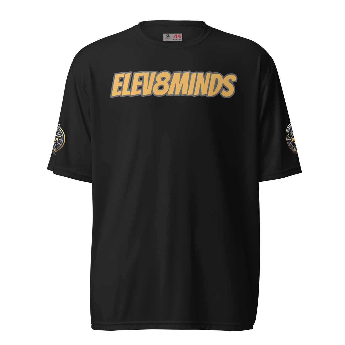 Elev8minds Adult Unisex performance crew neck t-shirt