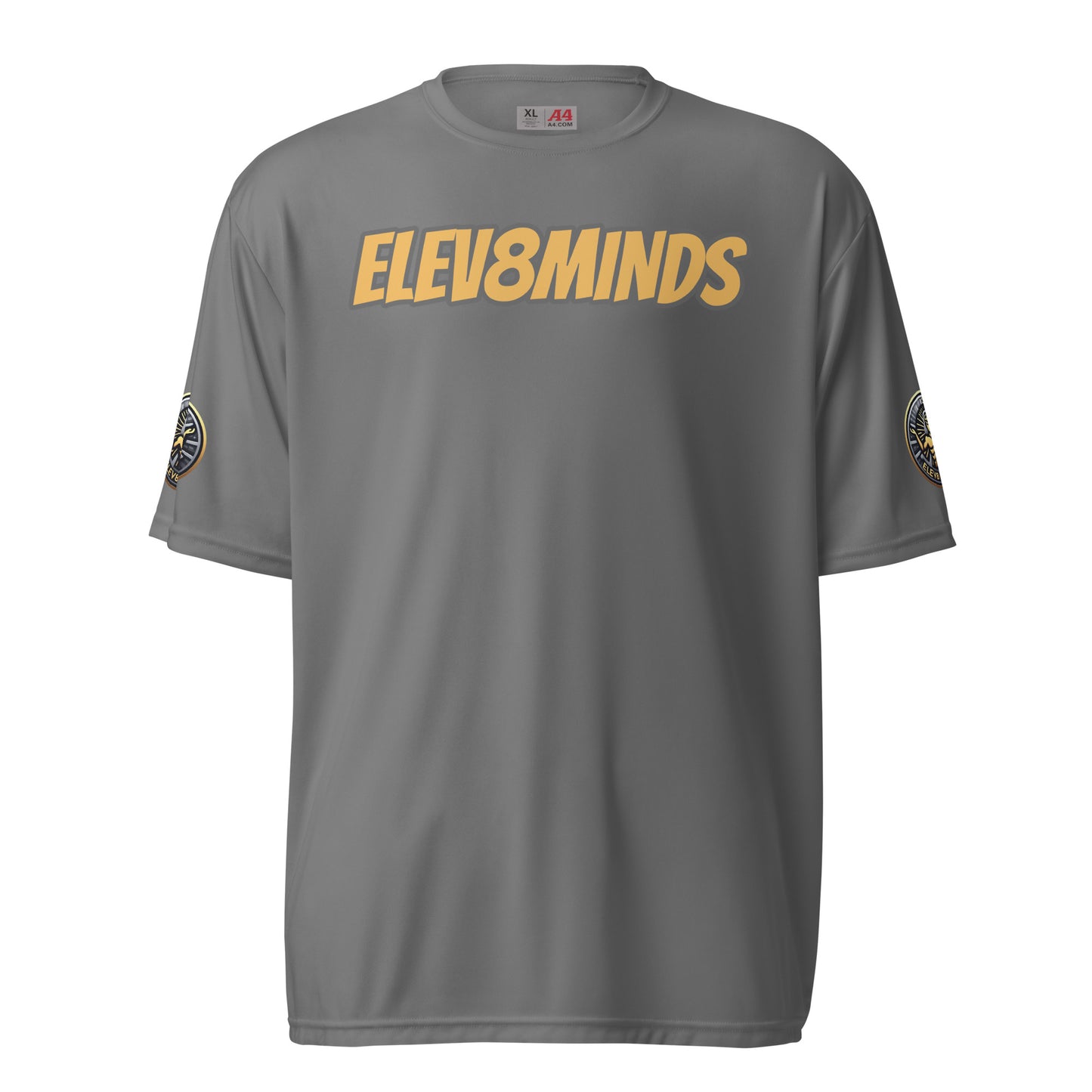 Elev8minds Adult Unisex performance crew neck t-shirt