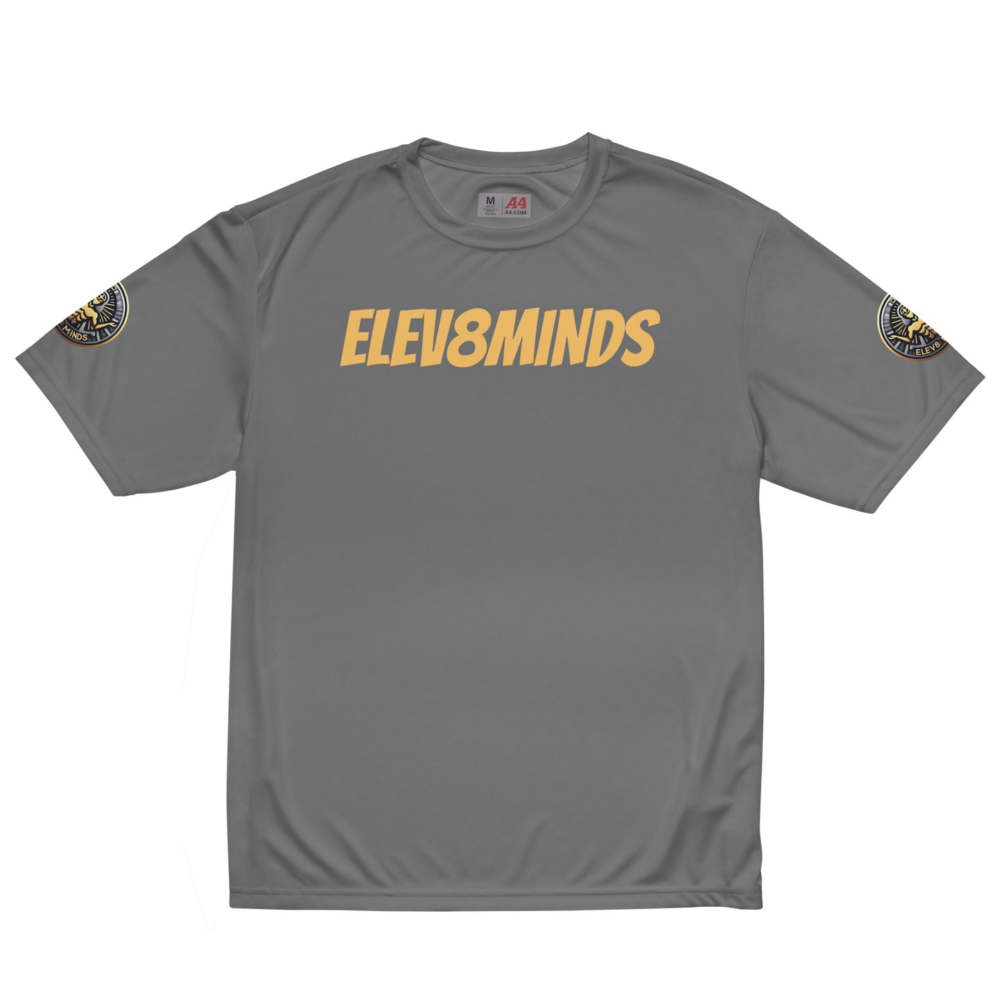 Elev8minds Adult Unisex performance crew neck t-shirt