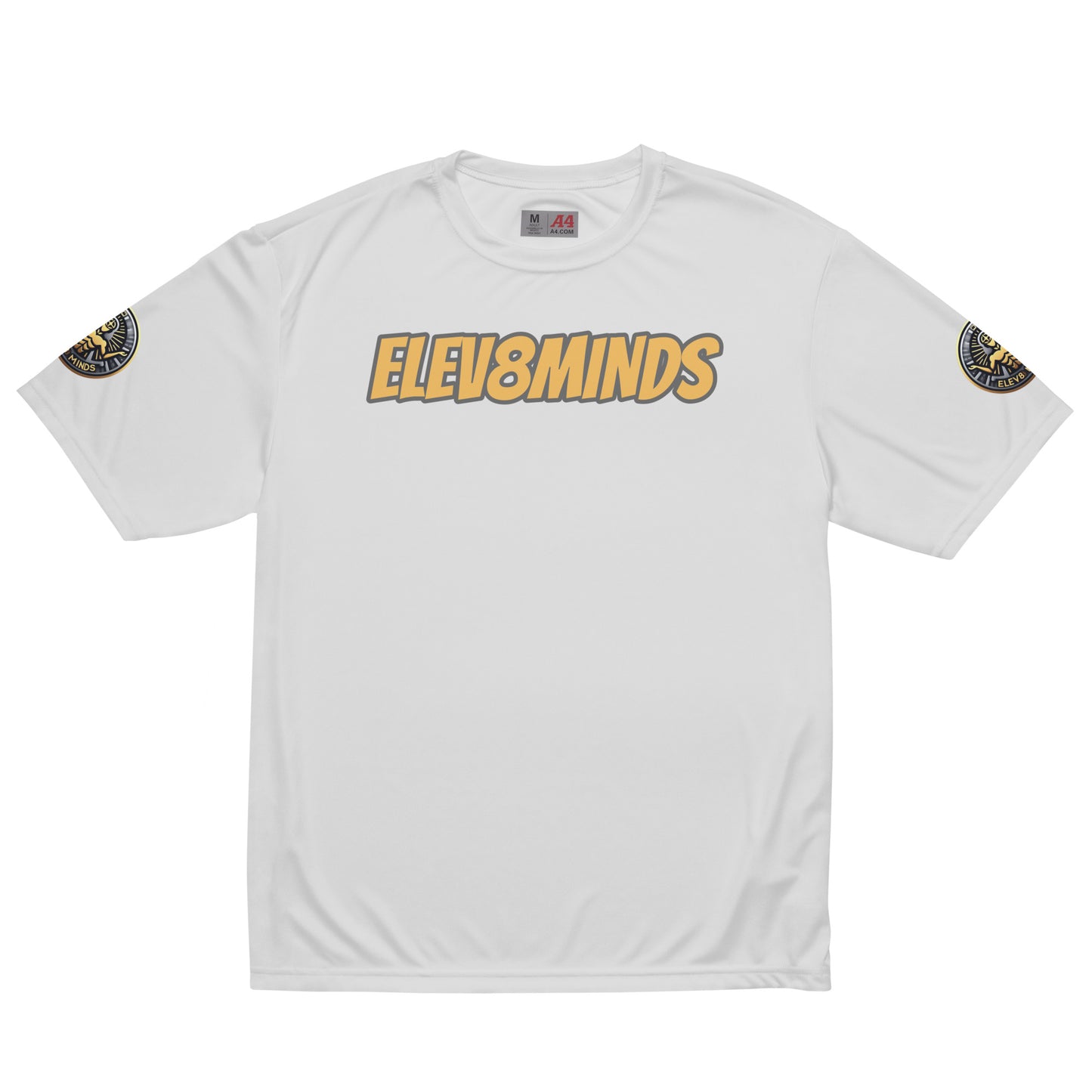 Elev8minds Adult Unisex performance crew neck t-shirt