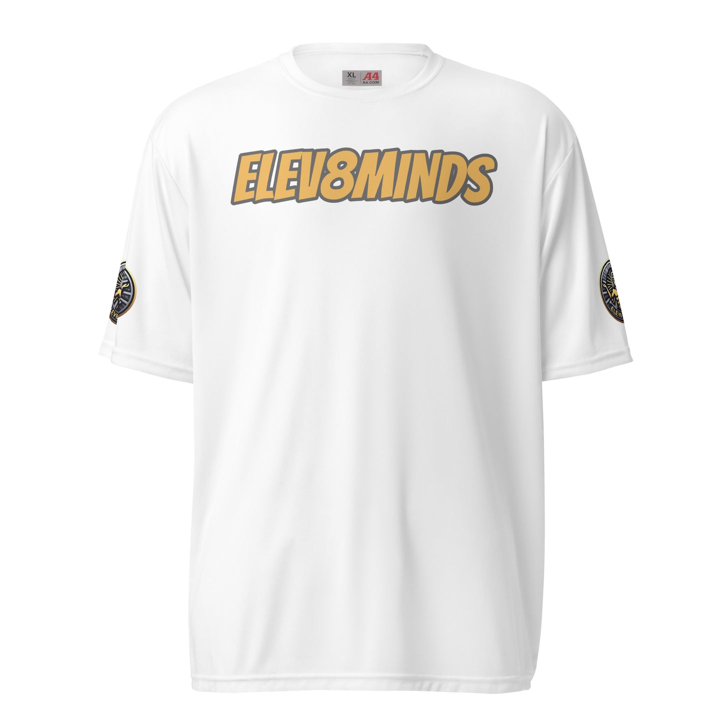 Elev8minds Adult Unisex performance crew neck t-shirt