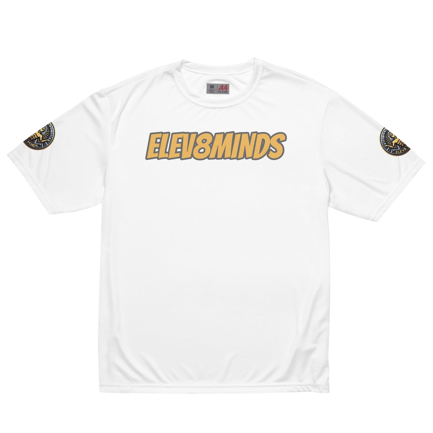 Elev8minds Adult Unisex performance crew neck t-shirt